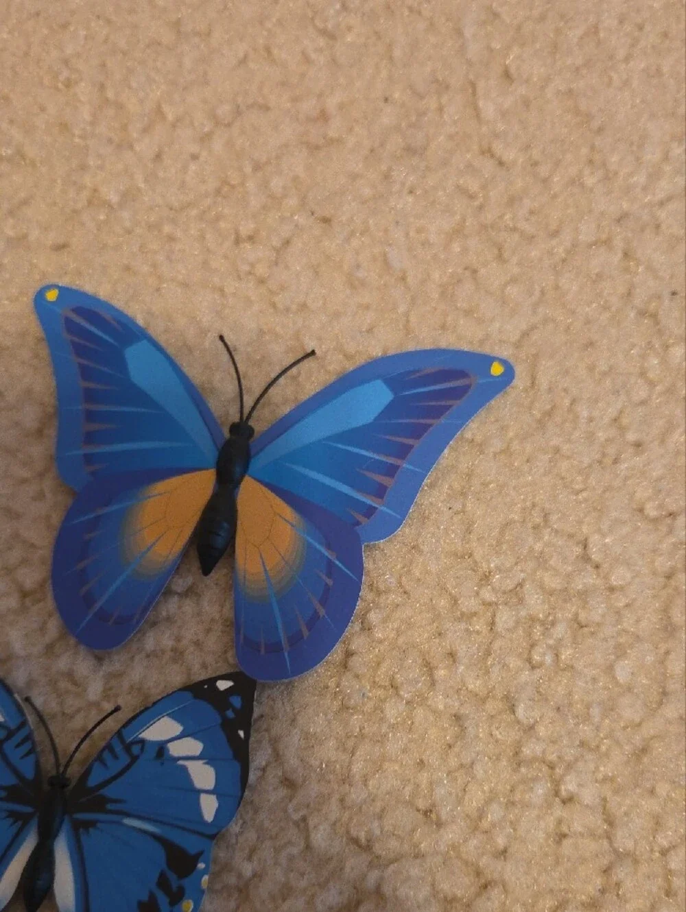 Blue Butterfly Wall Decor Set - Decorative Home Wall Art